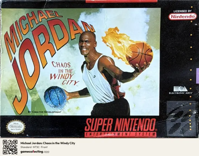 Michael Jordan: Chaos in the Windy City Super Nintendo Entertainment System, NTSC box front
