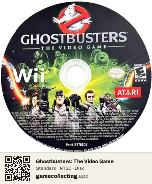 Ghostbusters: The Video Game Nintendo Wii, NTSC disc