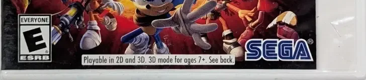 Sonic Boom: Fire & Ice, the ESRB box on its front
