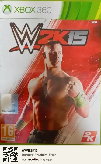 WWE 2K15 Xbox 360, Italy box front