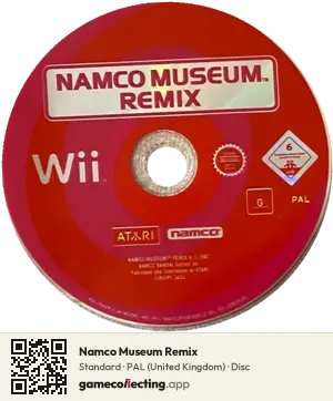 Namco Museum Remix Nintendo Wii, PAL disc