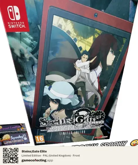 Steins;Gate Elite Nintendo Switch, United Kingdom box front