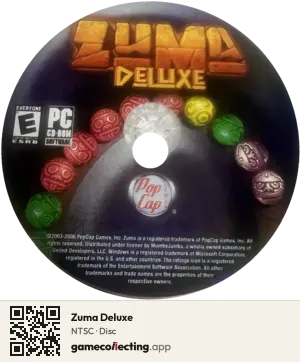 Zuma Deluxe Computer, NTSC disc