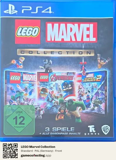 LEGO Marvel Collection PlayStation 4, Germany box front