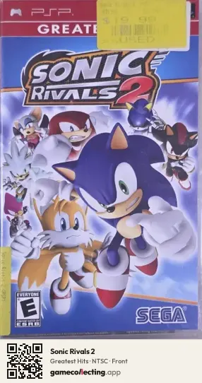 Sonic Rivals 2 PlayStation Portable, NTSC box front