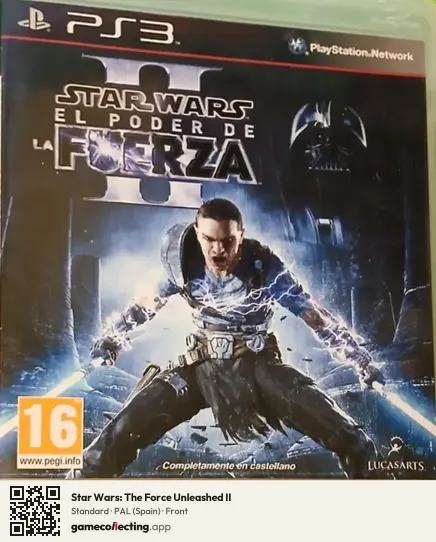 Star Wars: The Force Unleashed II PlayStation 3, Spain box front