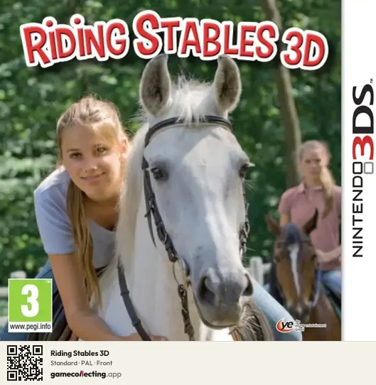 Riding Stables 3D Nintendo 3DS, PAL box front