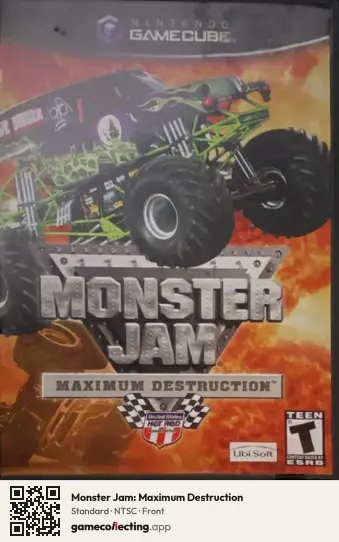Monster Jam: Maximum Destruction Nintendo GameCube, NTSC box front