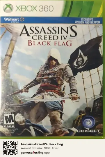 Assassin's Creed IV: Black Flag Xbox 360, NTSC box front