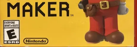 Super Mario Maker, the ESRB box on its front