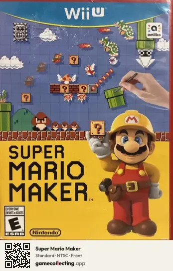 Super Mario Maker Nintendo Wii U, NTSC box front