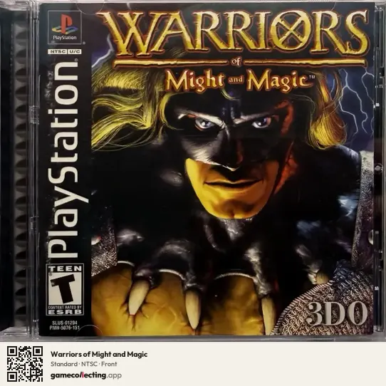 Warriors of Might and Magic PlayStation, NTSC box front