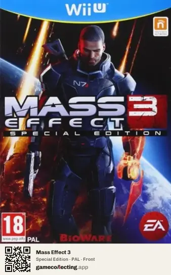 Mass Effect 3 Nintendo Wii U, PAL box front