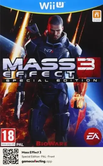 Mass Effect 3 Nintendo Wii U, PAL box front