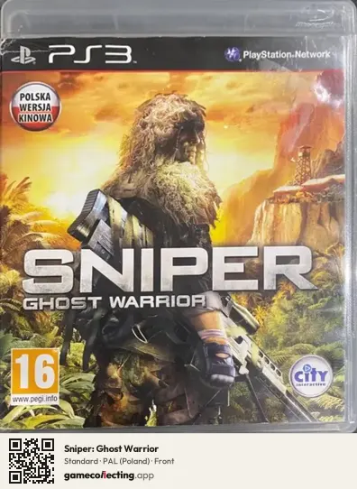 Sniper: Ghost Warrior PlayStation 3, Poland box front