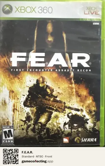 F.E.A.R. Xbox 360, NTSC box front