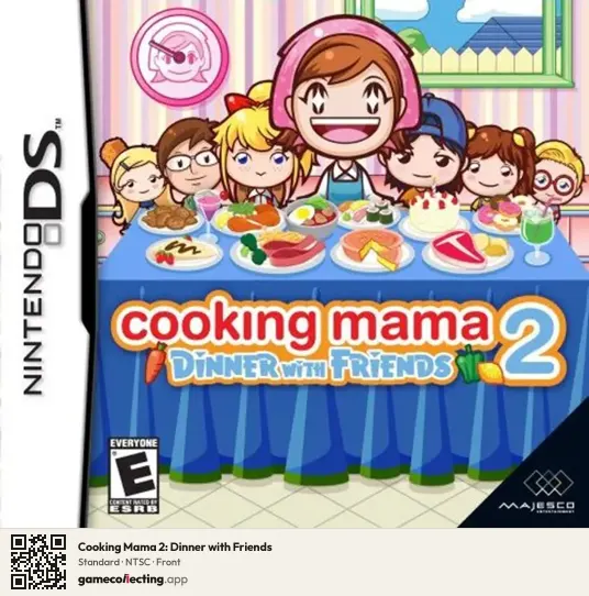 Cooking Mama 2: Dinner with Friends Nintendo DS, NTSC box front