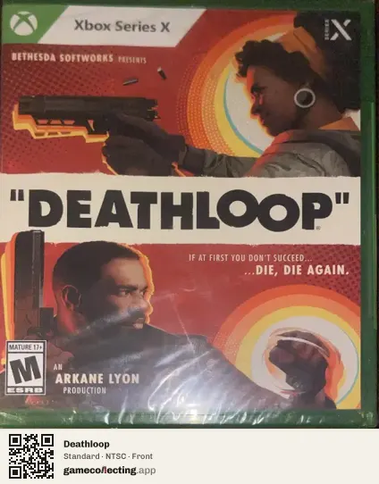 Deathloop Xbox Series X, NTSC box front