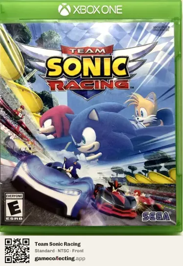 Team Sonic Racing Xbox One, NTSC box front