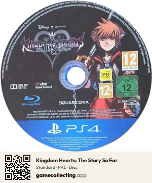 Kingdom Hearts: The Story So Far PlayStation 4, PAL disc