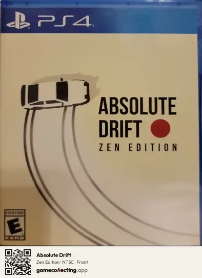 Absolute Drift PlayStation 4, NTSC box front