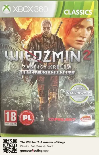 The Witcher 2: Assassins of Kings Xbox 360, Poland box front
