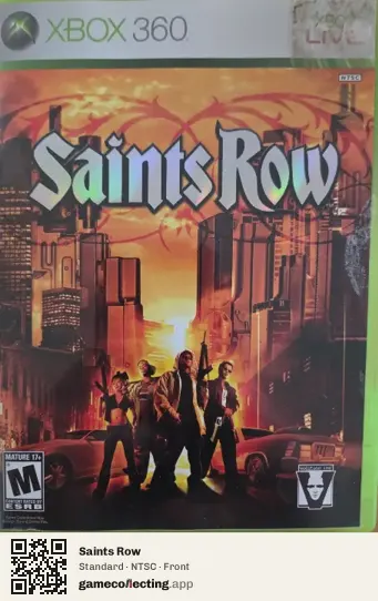 Saints Row Xbox 360, NTSC box front