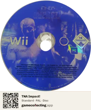 TNA Impact! Nintendo Wii, PAL disc
