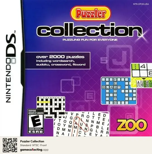 Puzzler Collection Nintendo DS, NTSC box front