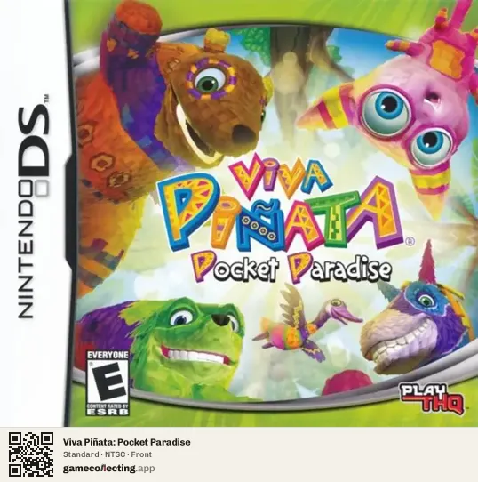 Viva Piñata: Pocket Paradise Nintendo DS, NTSC box front
