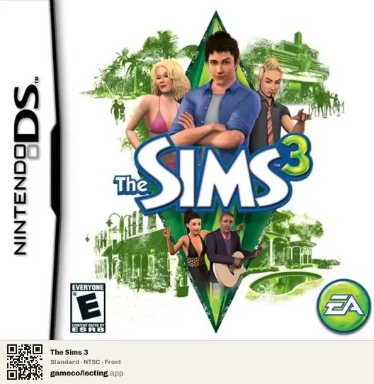 The Sims 3 Nintendo DS, NTSC box front