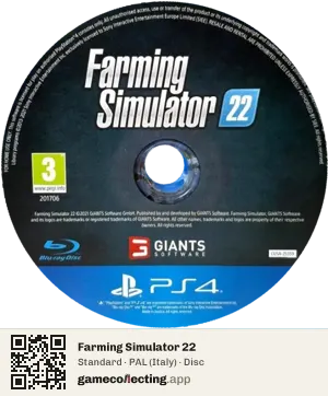 Farming Simulator 22 PlayStation 4, PAL disc