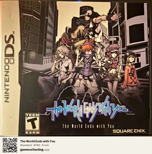 The World Ends with You Nintendo DS, NTSC box front