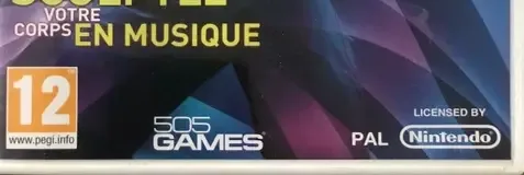 Zumba Fitness 2, the PEGI square on its front