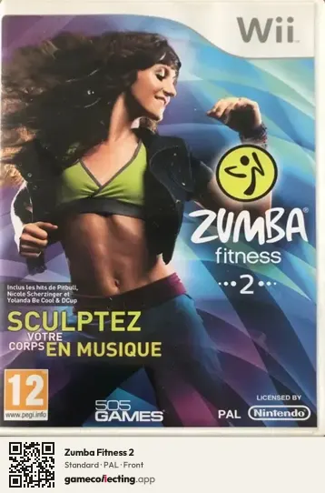 Zumba Fitness 2 Nintendo Wii, PAL box front