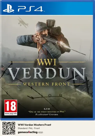 WWI Verdun Western Front PlayStation 4, PAL box front