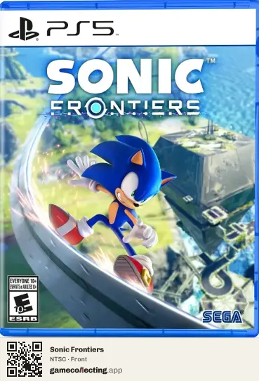 Sonic Frontiers PlayStation 5, NTSC box front
