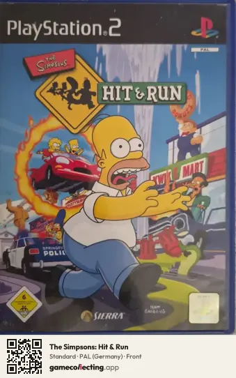 The Simpsons: Hit & Run PlayStation 2, Germany box front