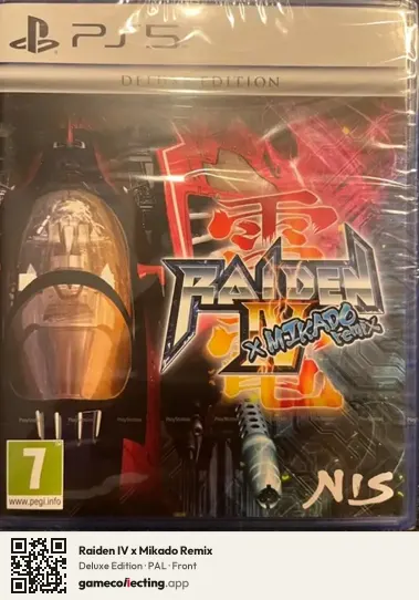 Raiden IV x Mikado Remix PlayStation 5, PAL box front