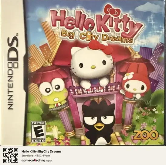 Hello Kitty: Big City Dreams Nintendo DS, NTSC box front
