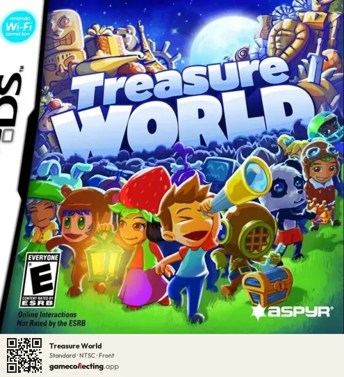 Treasure World Nintendo DS, NTSC box front