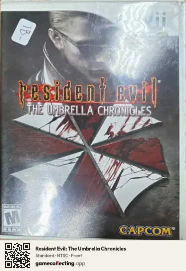 Resident Evil: The Umbrella Chronicles Nintendo Wii, NTSC box front