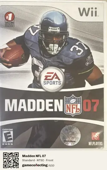 Madden NFL 07 Nintendo Wii, NTSC box front
