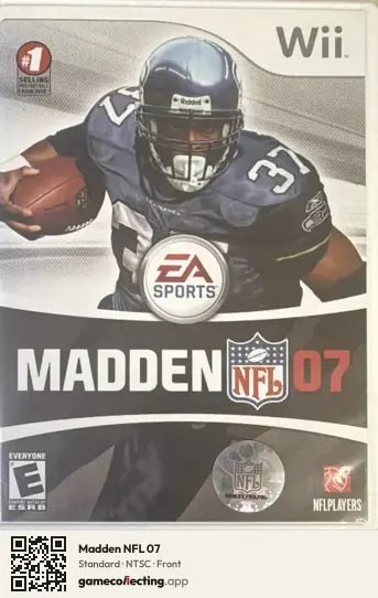 Madden NFL 07 Nintendo Wii, NTSC box front