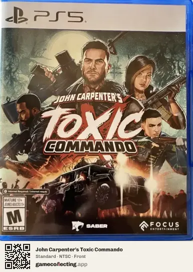 John Carpenter's Toxic Commando PlayStation 5, NTSC box front