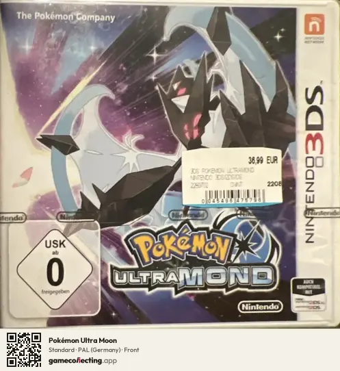 Pokémon Ultra Moon Nintendo 3DS, Germany box front