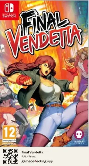 Final Vendetta Nintendo Switch, PAL box front