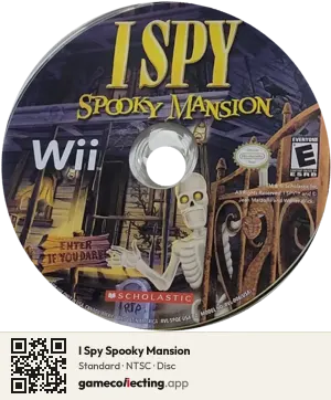 I Spy Spooky Mansion Nintendo Wii, NTSC disc