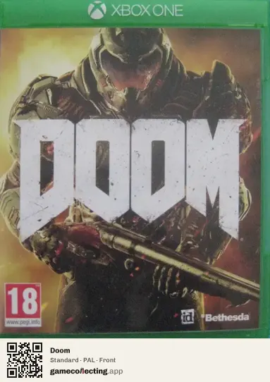 Doom Xbox One, PAL box front
