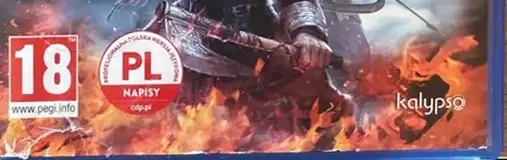 Vikings: Wolves of Midgard, the PEGI square on its front